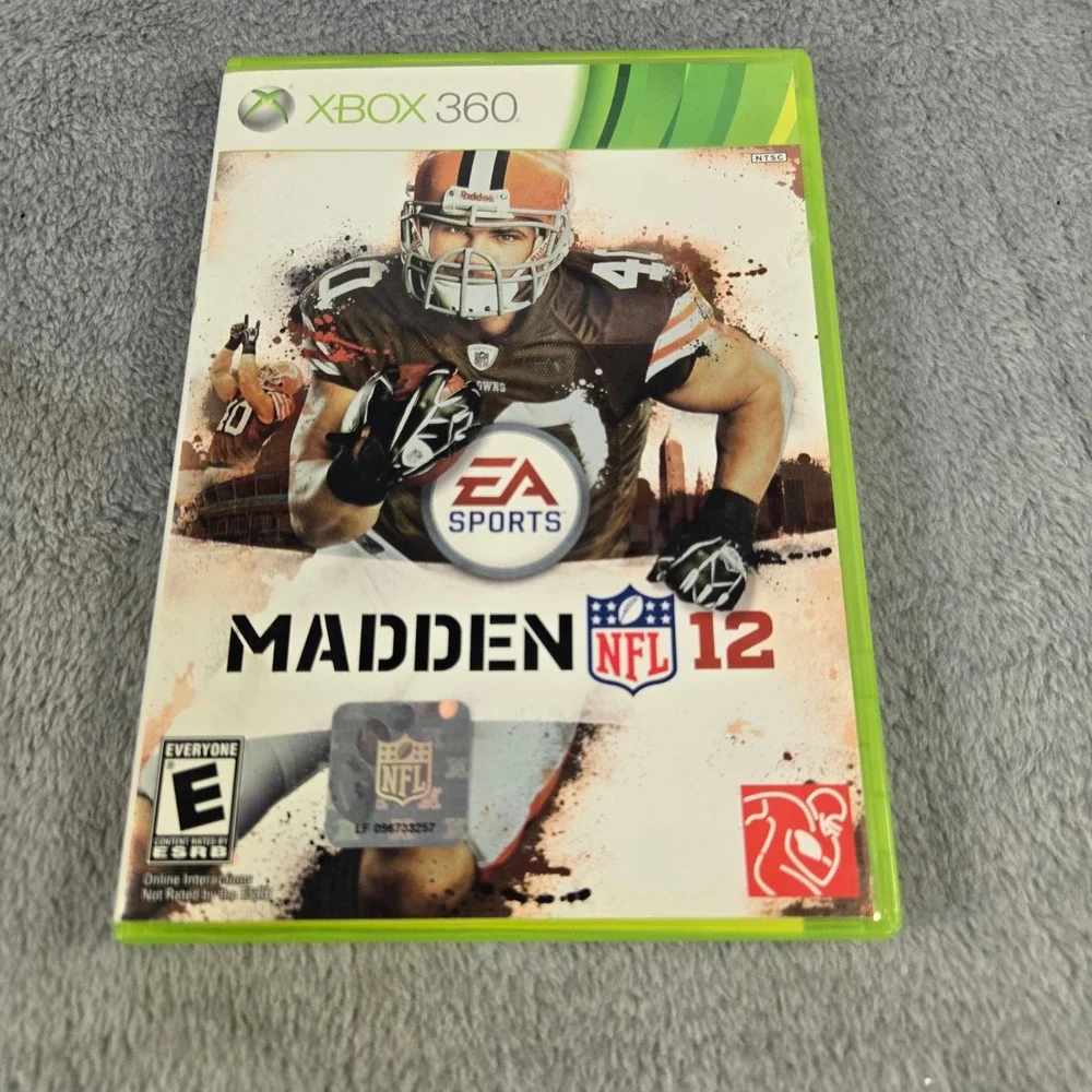 Madden NFL 12 Xbox 360 EA Sports Football Game Peyton Hillis CIB Tested Works